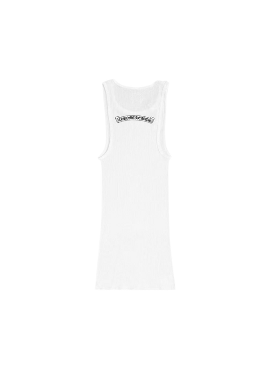 CHROME HEARTS NECK LOGO BANNER TANK TOP