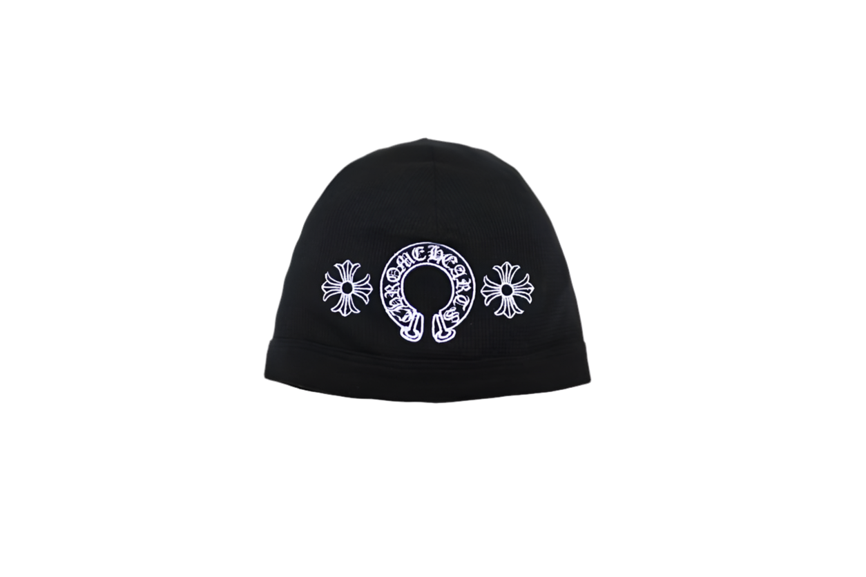 CHROME HEARTS HORSESHOE SKULL CAP THERMAL BEANIE