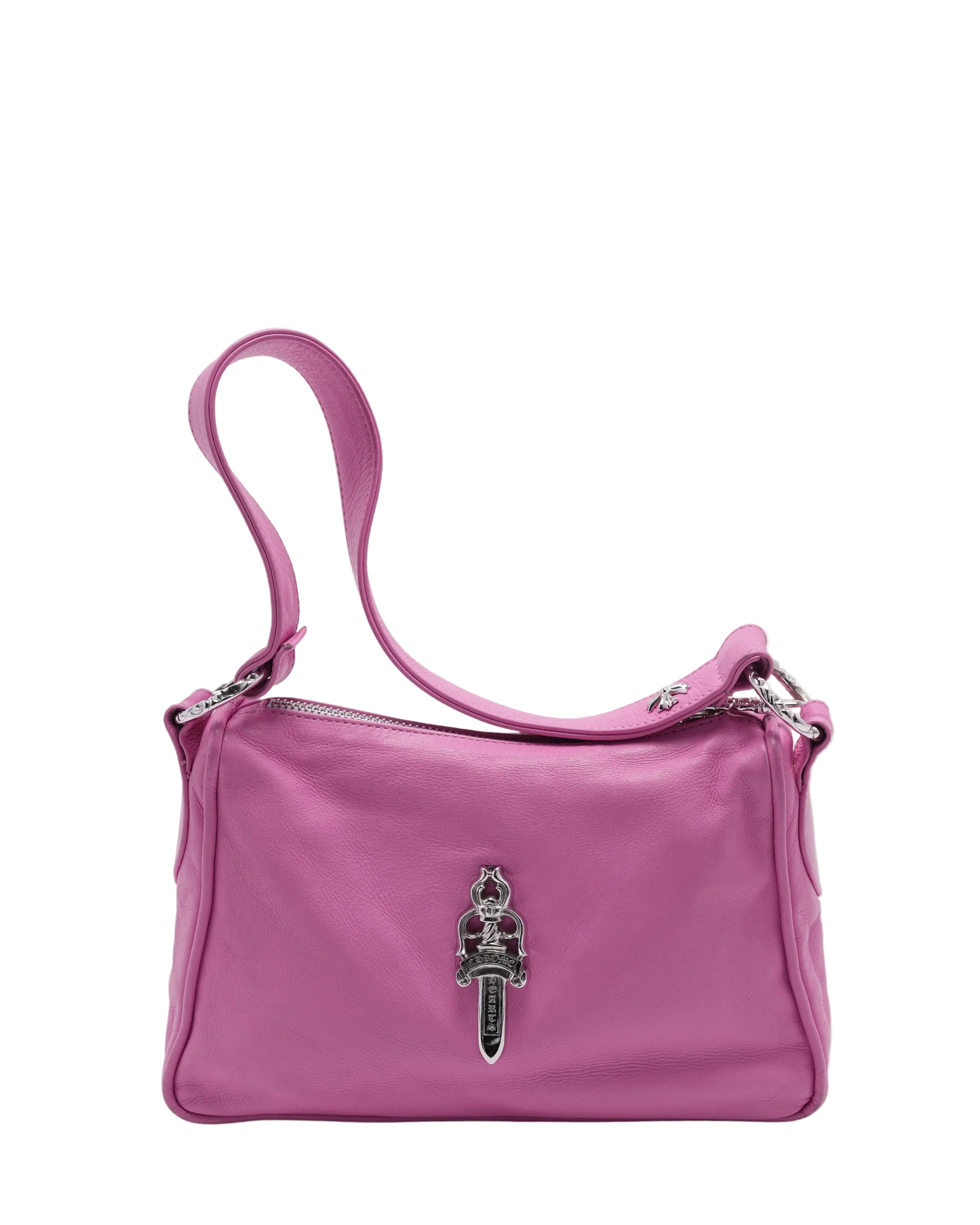 CHROME HEARTS PINK LEATHER CHICKEN NUGGET BAG
