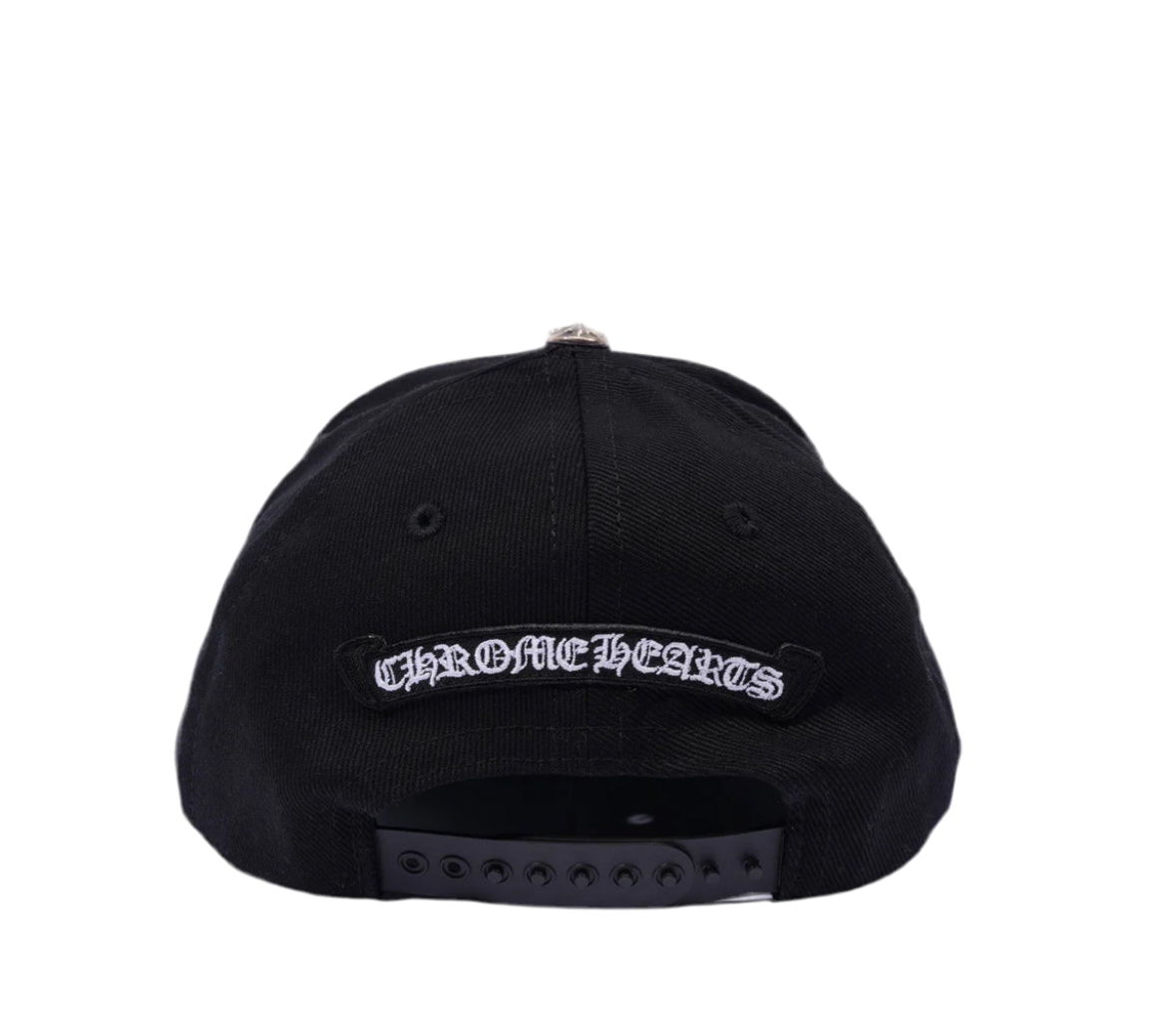 CHROME HEARTS TONAL CROSS WAX DENIM BASEBALL