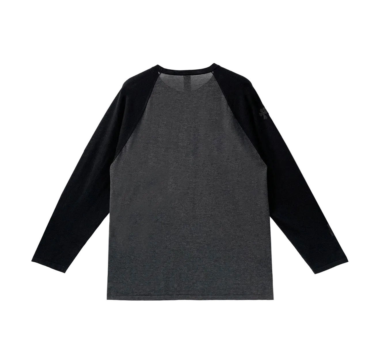 CHROME HEARTS SILK LEATHER PATCH BASEBALL SHIRT