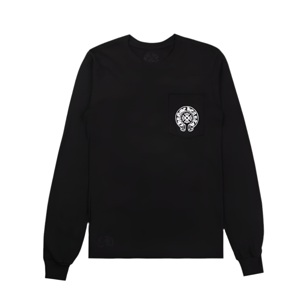 CHROME HEARTS MIAMI FLORAL HORSESHOE LONGSLEEVE T-SHIRT