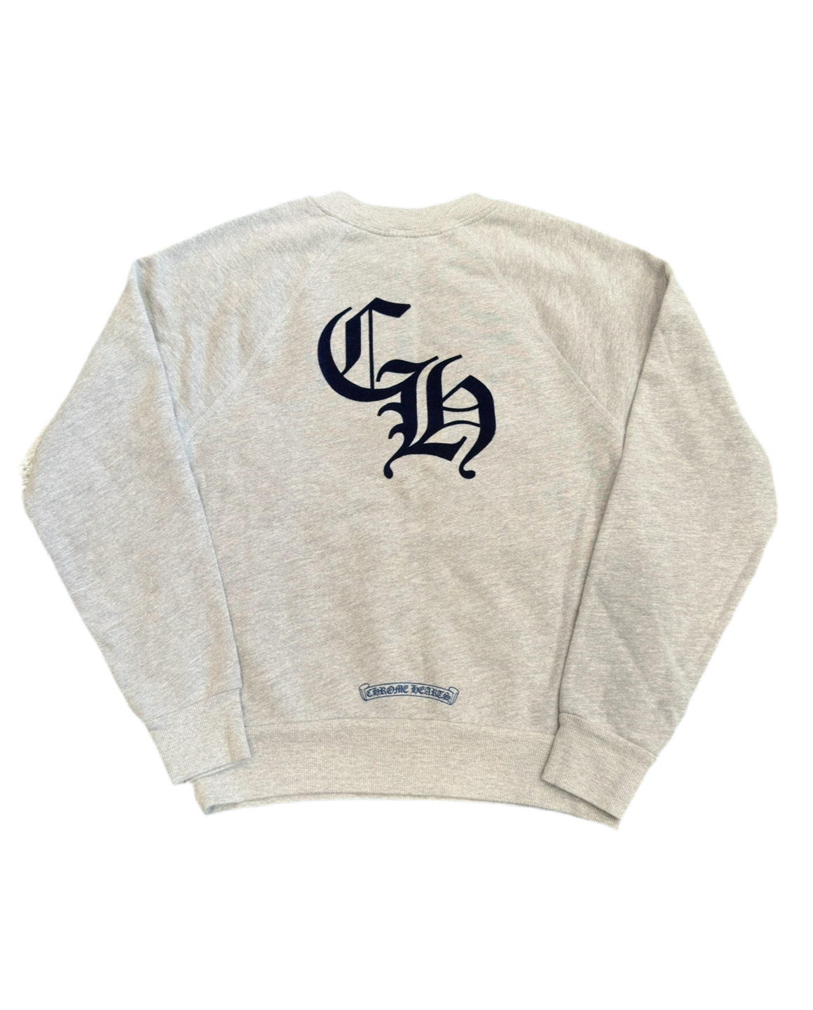 CHROME HEARTS ‘BLIND SPOT’ CEMETERY CREWNECK GREY