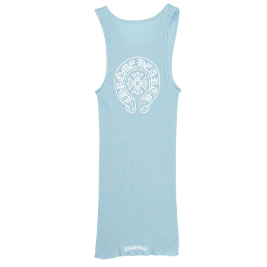 CHROME HEARTS BLUE HORSESHOE TANK TOP