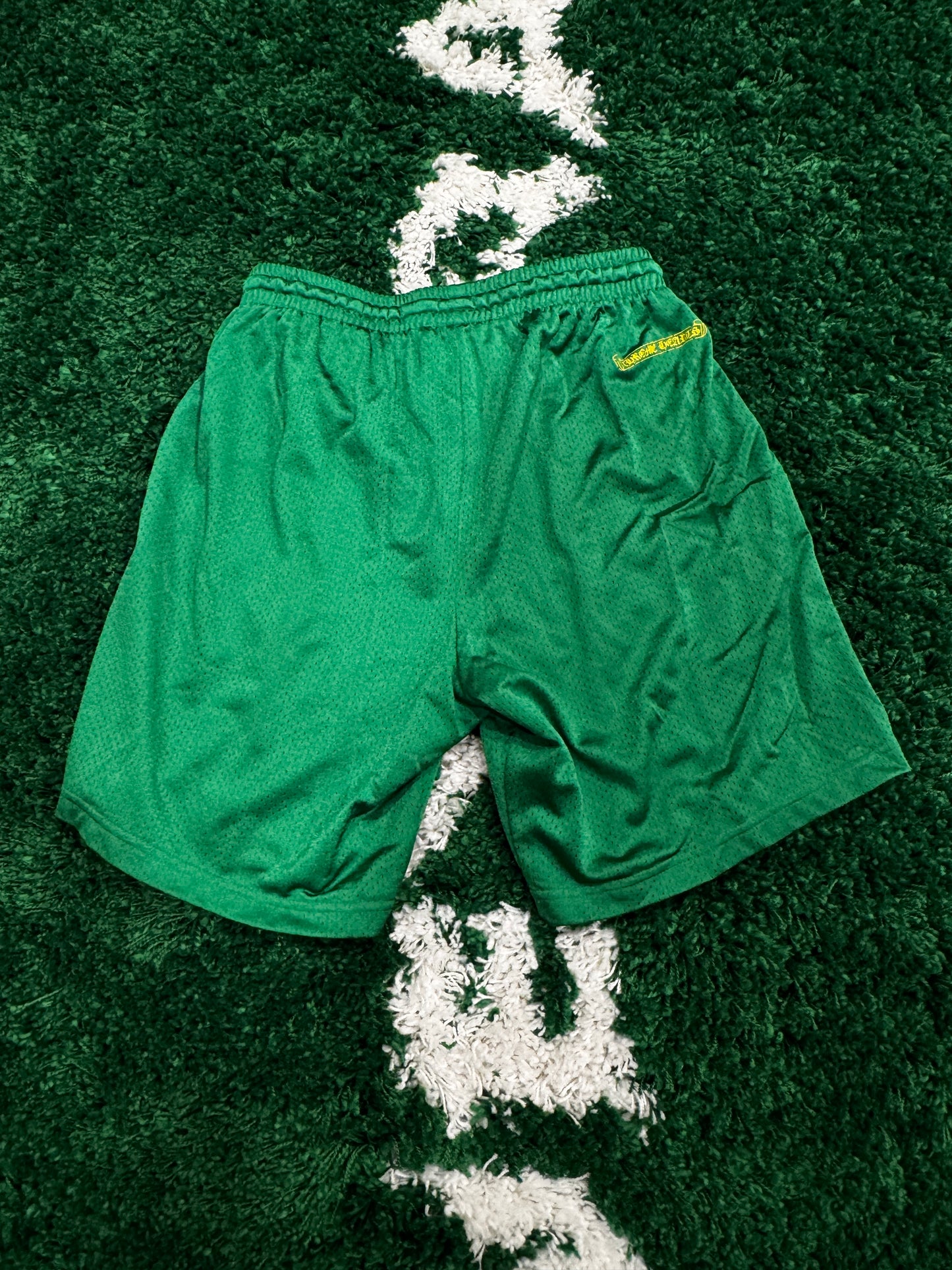 (U) CHROME HEARTS GREEN MESH SWEATPANTS