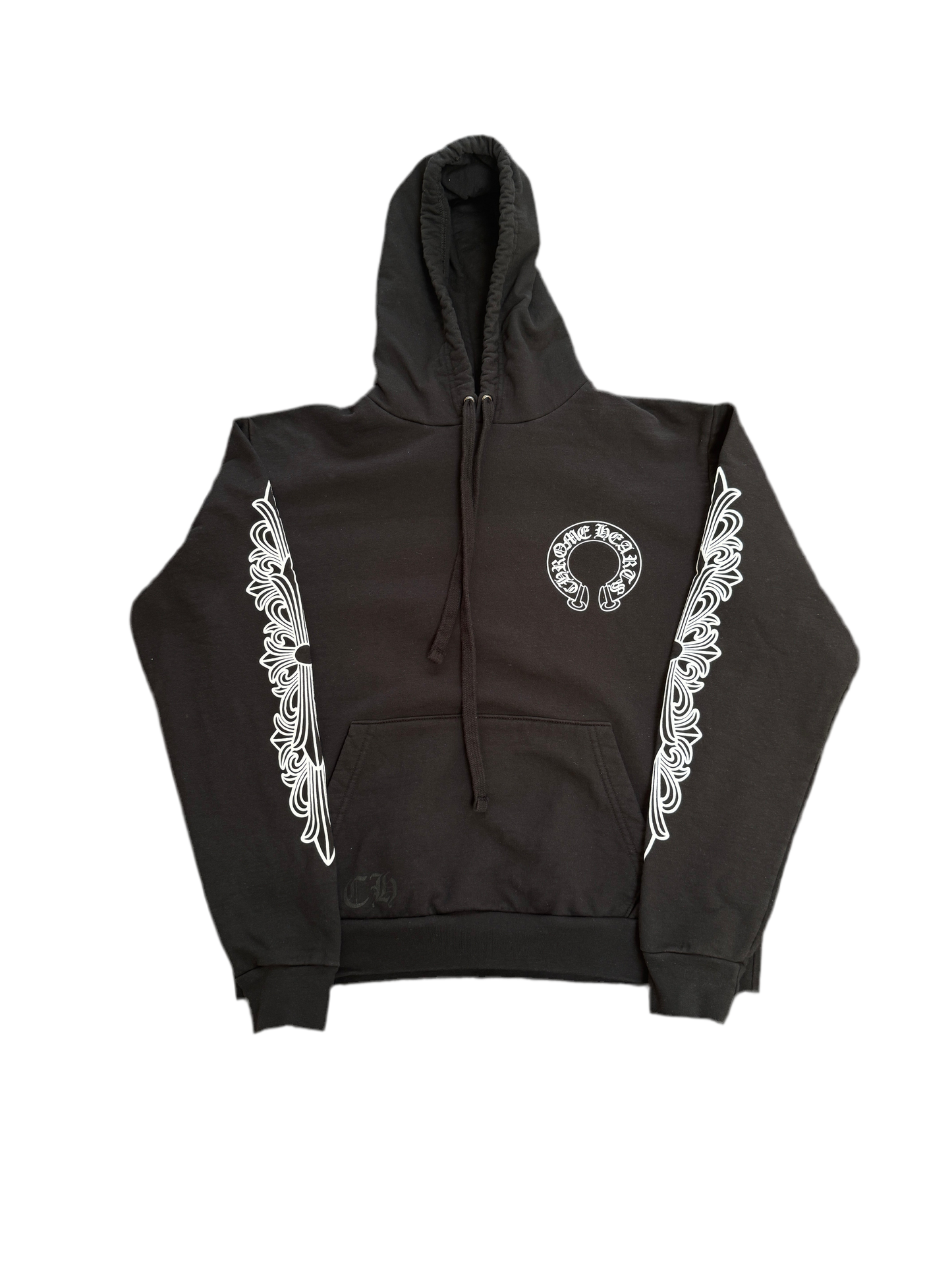 (U) CHROME HEARTS FLORAL HORSESHOE HOODIE