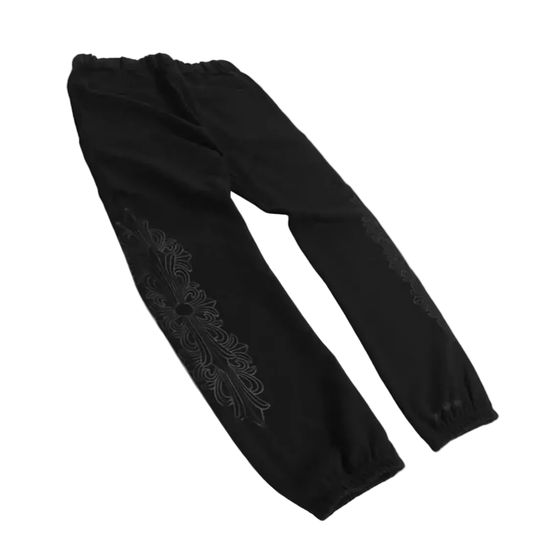 CHROME HEARTS MONOTONE FLORAL SWEAPANTS