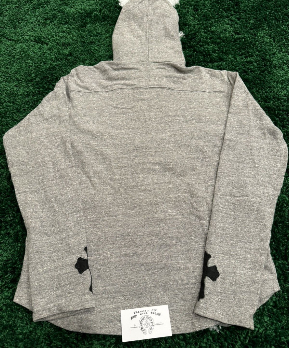(U) CHROME HEARTS CROSS PATCH QUARTER-ZIP