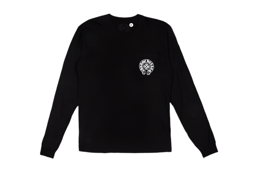 CHROME HEARTS PARIS FLORAL HORSESHOE LONGSLEEVE T-SHIRT