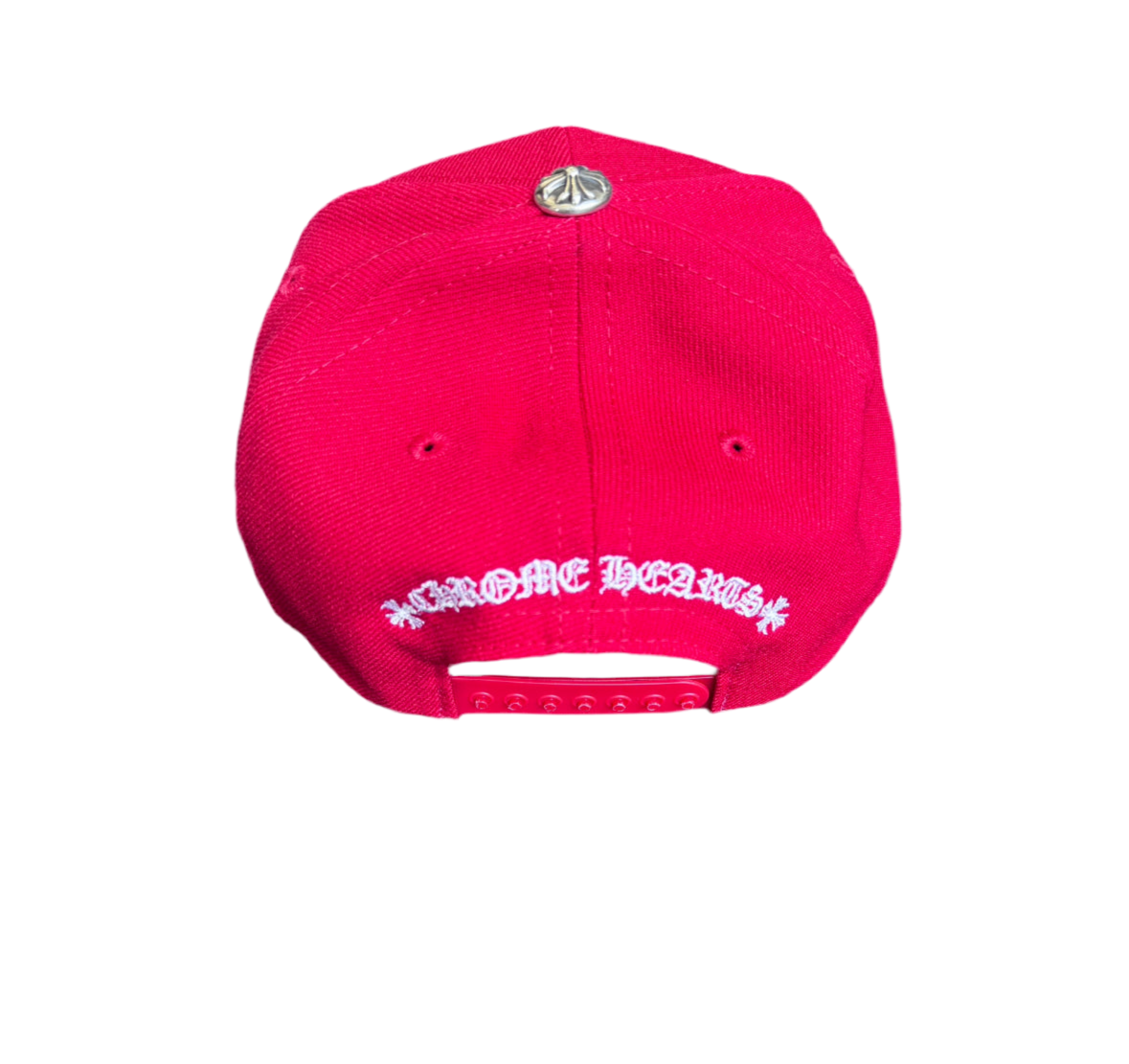 CHROME HEARTS 6-PANEL ST. JOHNS RED BASEBALL HAT