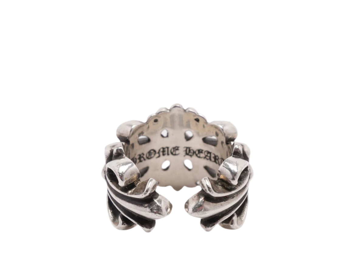 CHROME HEARTS DOUBLE FLORAL RING