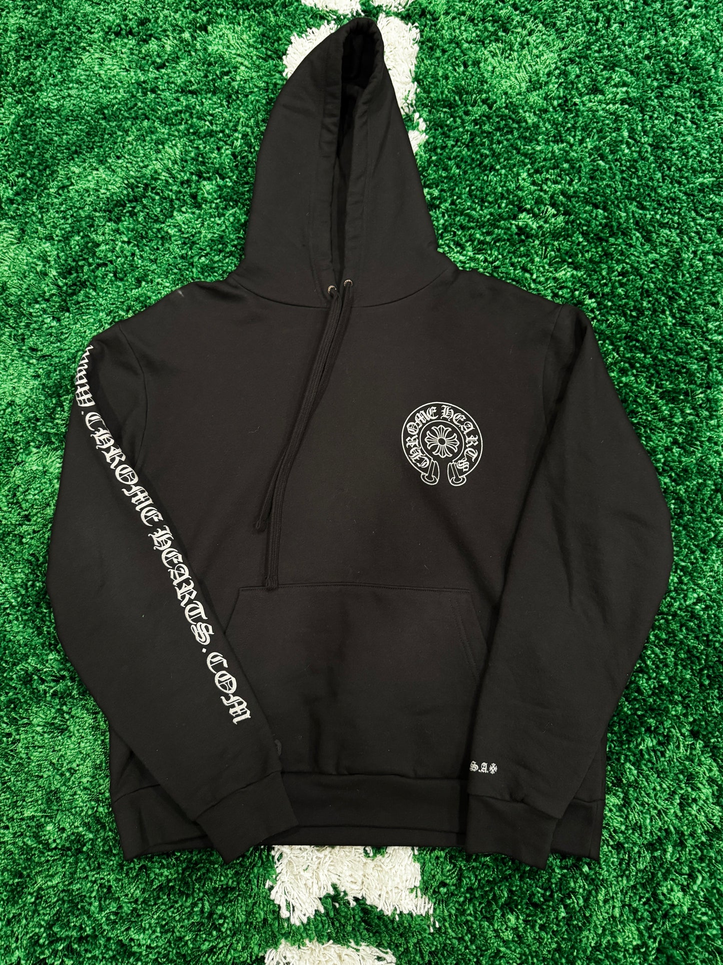 (USED) CHROME HEARTS ONLINE EXCLUSIVE SILVER GLITTER HOODIE