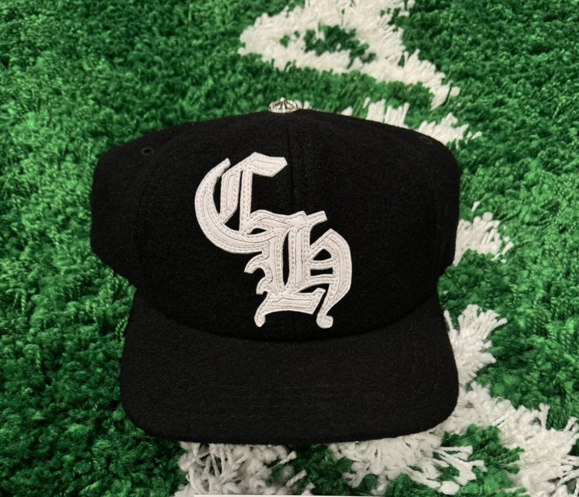 CHROME HEARTS LEATHER CH PATCH WOOL CAP