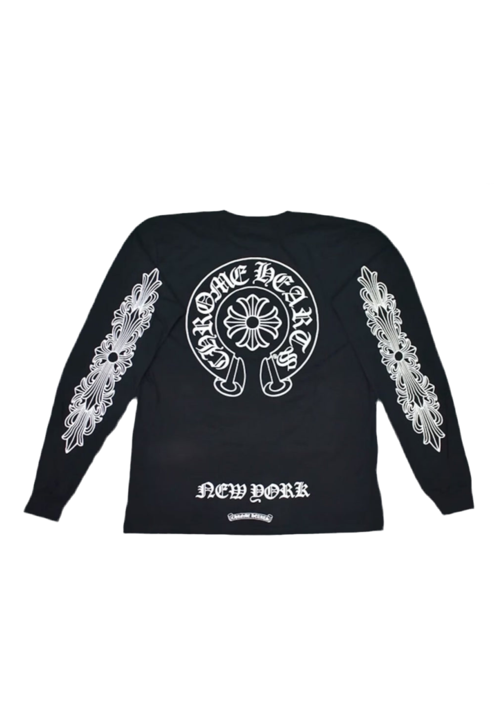 CHROME HEARTS NEW YORK FLORAL HORSESHOE LONGSLEEVE T-SHIRT