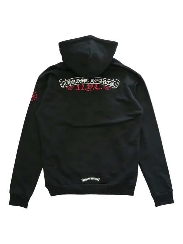 CHROME HEARTS NYC EXCLUSIVE SCROLL ZIP UP HOODIE
