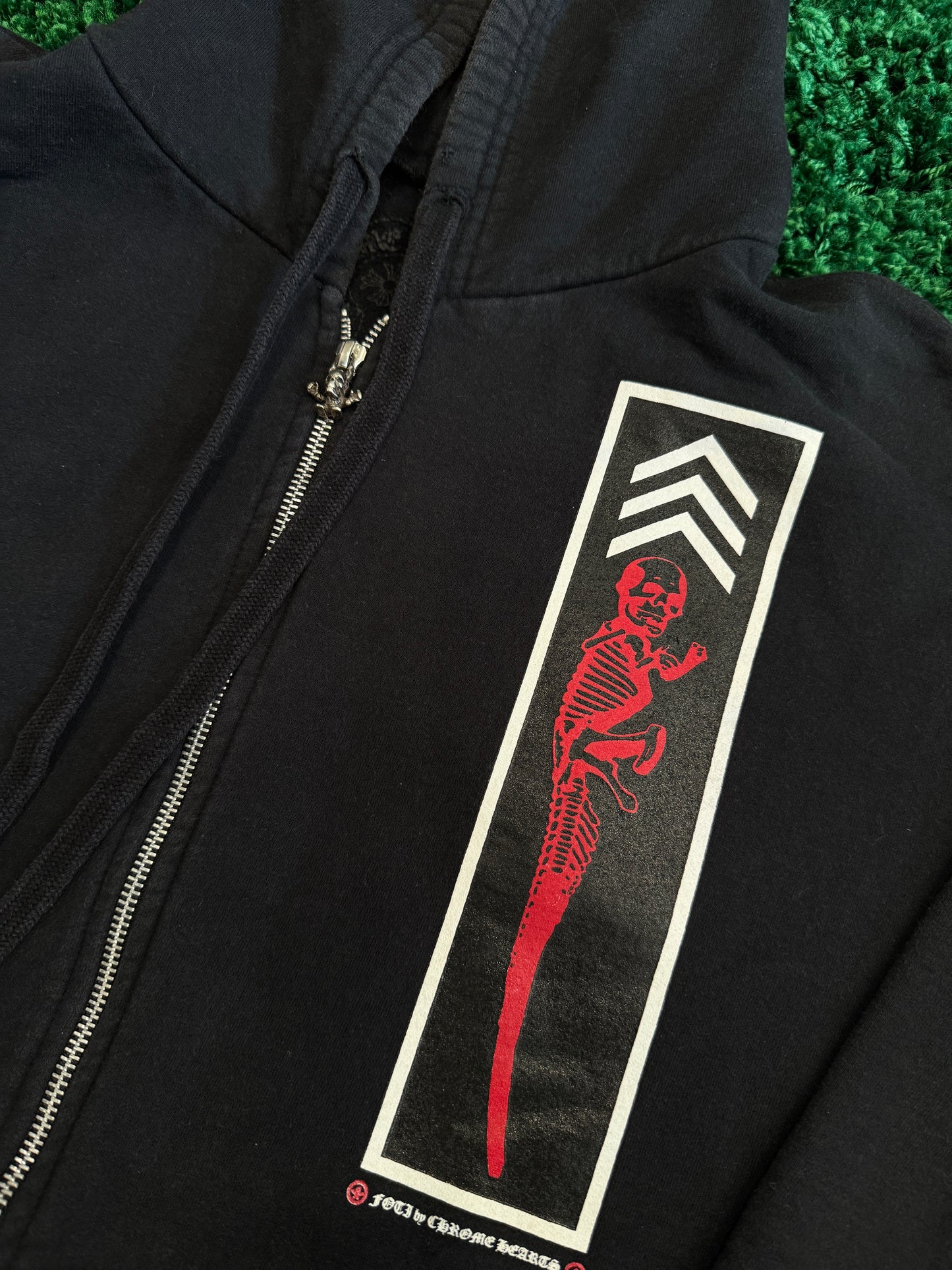 (U) CHROME HEARTS FOTI JARVIS ZIP UP HOODIE