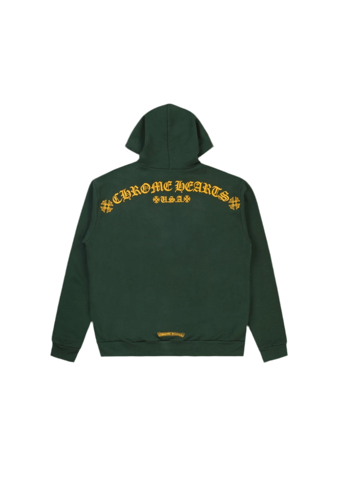 CHROME HEARTS SHOULDER LOGO HOODIE (GREEN/ORANGE)