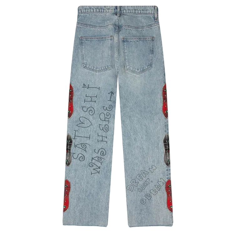 SATOSHI NAKAMOTO NESSA LIGHT WASH JEANS