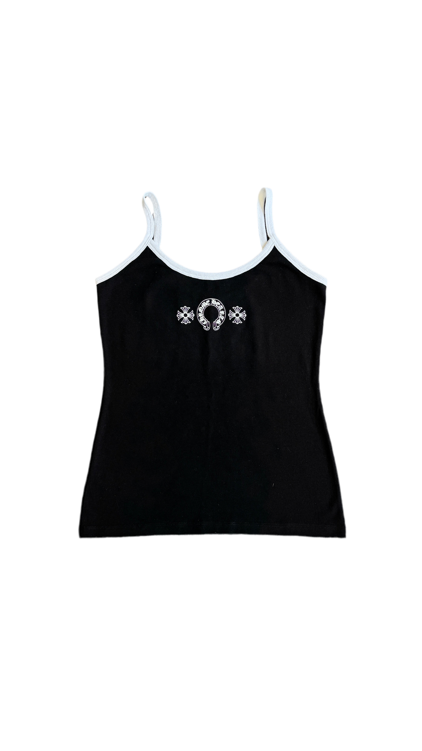 CHROME HEARTS WOMENS CROP TANK SHIRT
