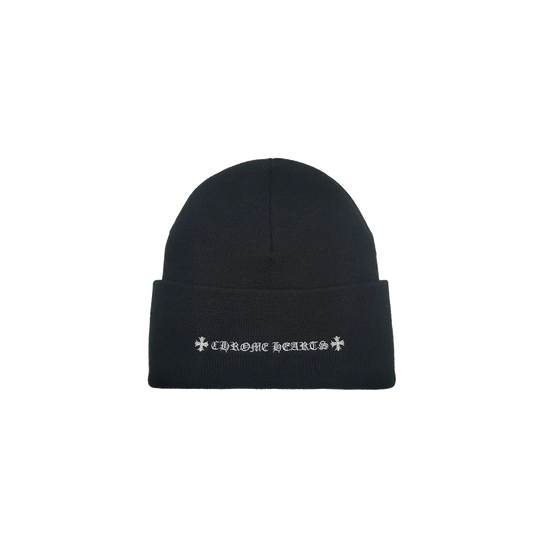 CHROME HEARTS ROLLING STONES BEANIE BLACK
