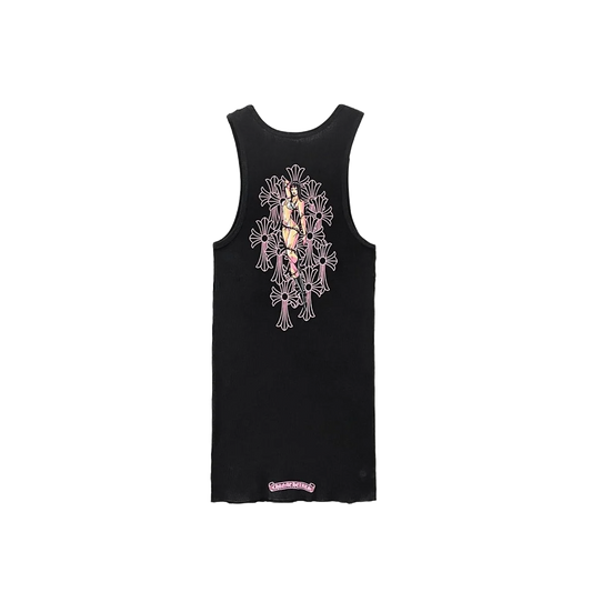 CHROME HEARTS DEADLY DOLL TANK TOP DRESS BLACK