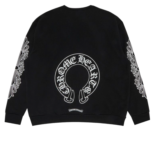CHROME HEARTS FLORAL HORSESHOE CREWNECK
