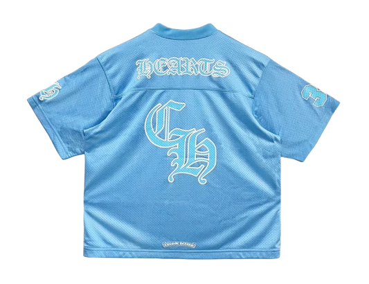 CHROME HEARTS BLUE MESH SHORT SLEEVE JERSEY