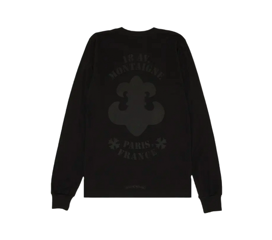 CHROME HEARTS PARIS EXCLUSIVE FLEUR T-SHIRT (BLACK/BLACK)
