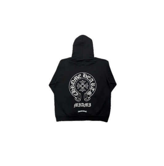 CHROME HEARTS MIAMI HORSESHOE ZIP UP HOODIE
