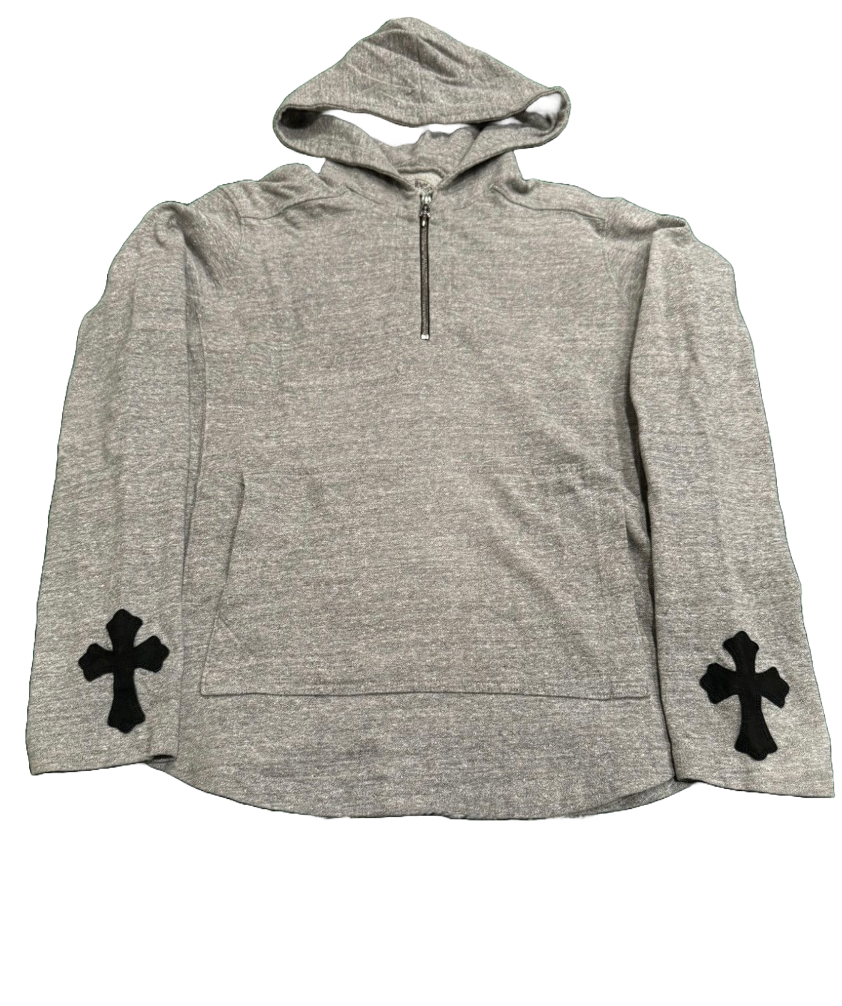 (U) CHROME HEARTS CROSS PATCH QUARTER-ZIP