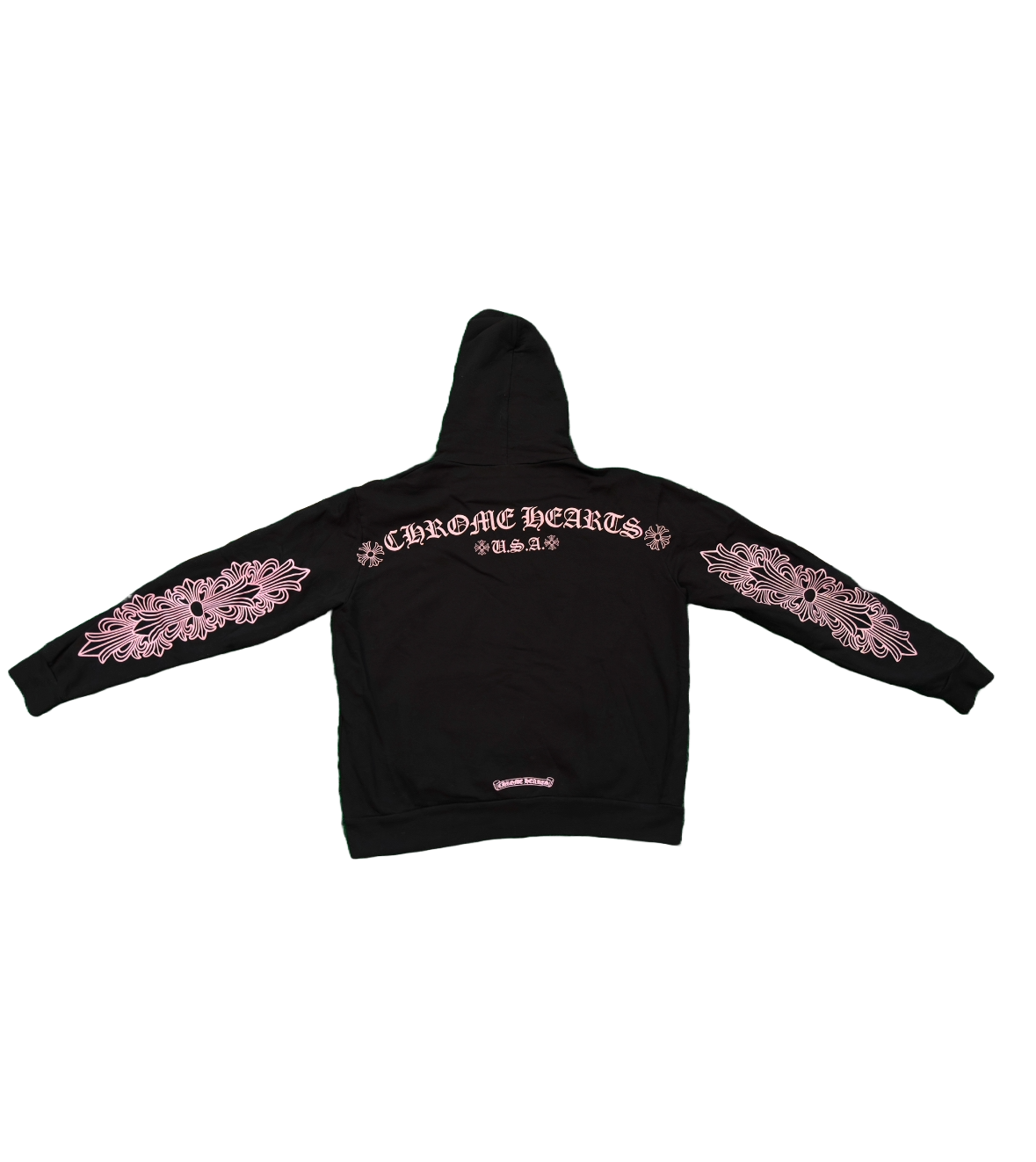 (U) CHROME HEARTS PINK FRIEND AND FAMILY HOODIE