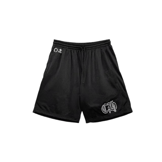 CHROME HEARTS BLACK MESH SHORTS