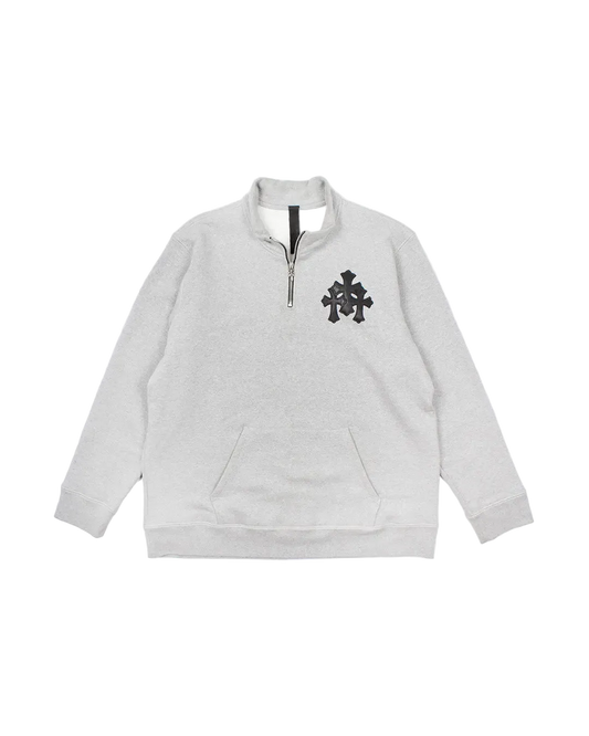 CHROME HEARTS PAPERJAM QUARTERZIP (GREY)