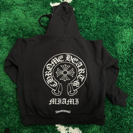 (USED) CHROME HEARTS MIAMI ZIP UP HOODIE