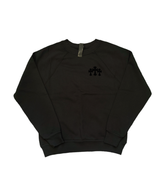 CHROME HEARTS ‘BLIND SPOT’ CEMETERY CREWNECK BLACK