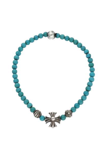 CHROME HEARTS TURQUOISE BEAD BRACELET