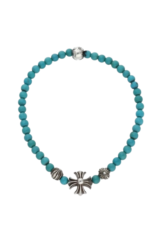 CHROME HEARTS TURQUOISE BEAD BRACELET