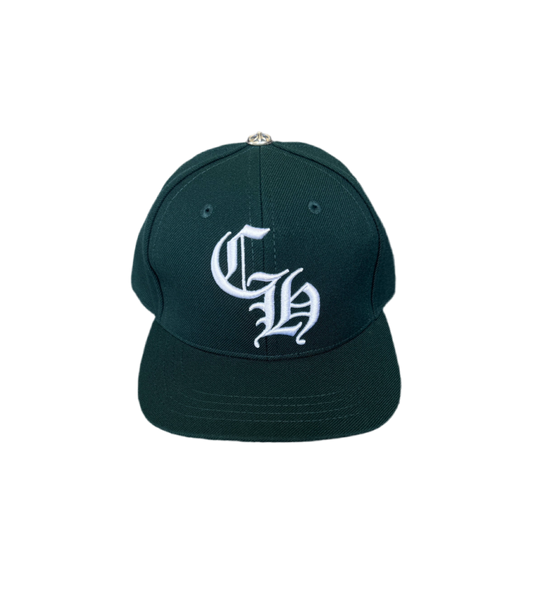 CHROME HEARTS 6-PANEL SPARTAN GREEN BASEBALL HAT