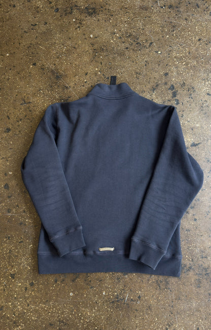 (U) CHROME HEARTS PAPERJAM QUARTER ZIP (NAVY/RED)