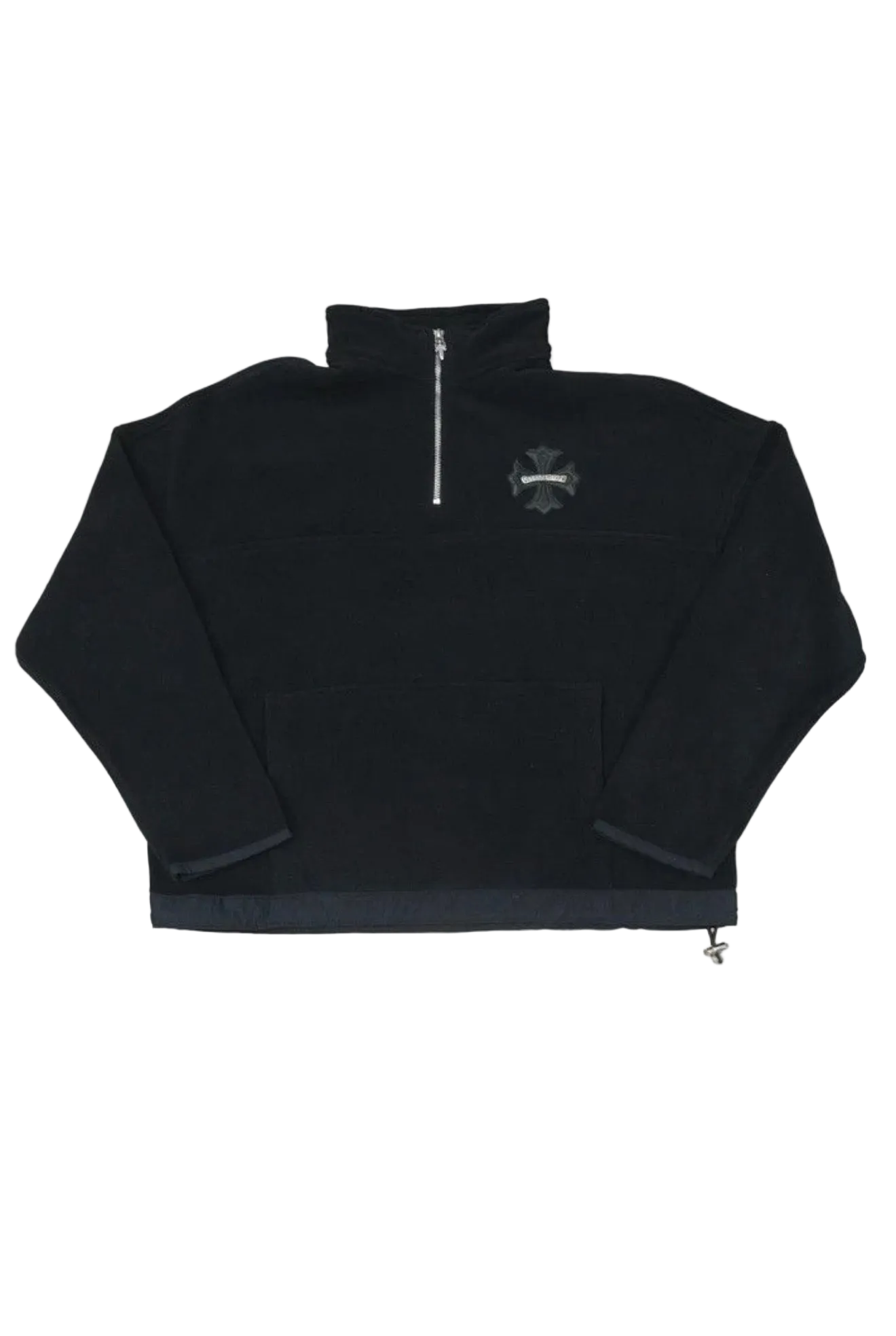 CHROME HEARTS PLUS PATCH FLEECE QUARTERZIP PULLOVER