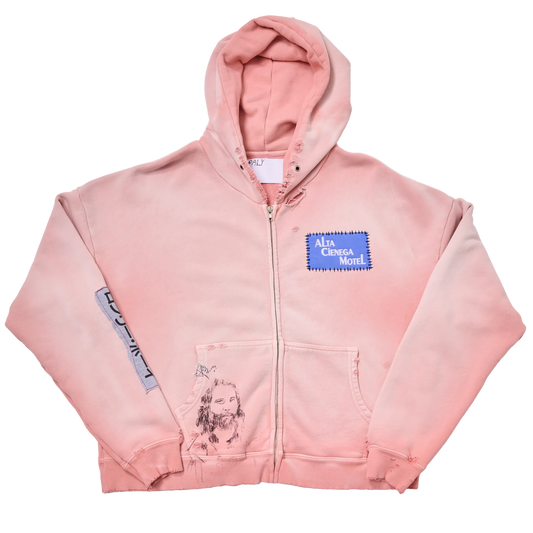 PALY HOLLYWOOD ALTA CIENEGA HOTEL ZIP UP HOODIE