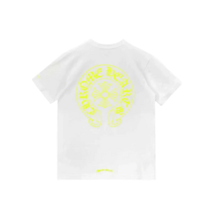 CHROME HEARTS NEON HORSESHOE LOGO T-SHIRT (WHITE)