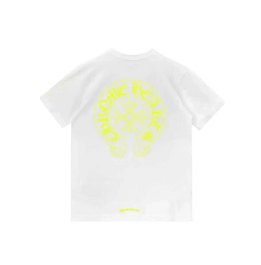 CHROME HEARTS NEON HORSESHOE LOGO T-SHIRT (WHITE)