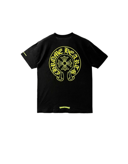 CHROME HEARTS NEON HORSESHOE LOGO T-SHIRT (BLACK)