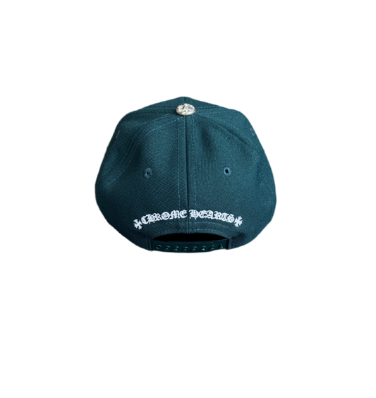 CHROME HEARTS 6-PANEL SPARTAN GREEN BASEBALL HAT