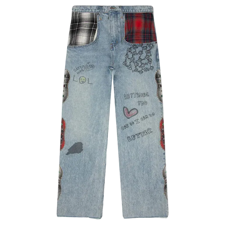 SATOSHI NAKAMOTO NESSA LIGHT WASH JEANS