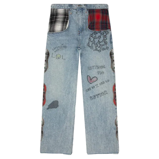 SATOSHI NAKAMOTO NESSA LIGHT WASH JEANS