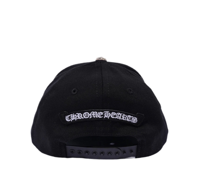 CHROME HEARTS TONAL CROSS WAX DENIM BASEBALL