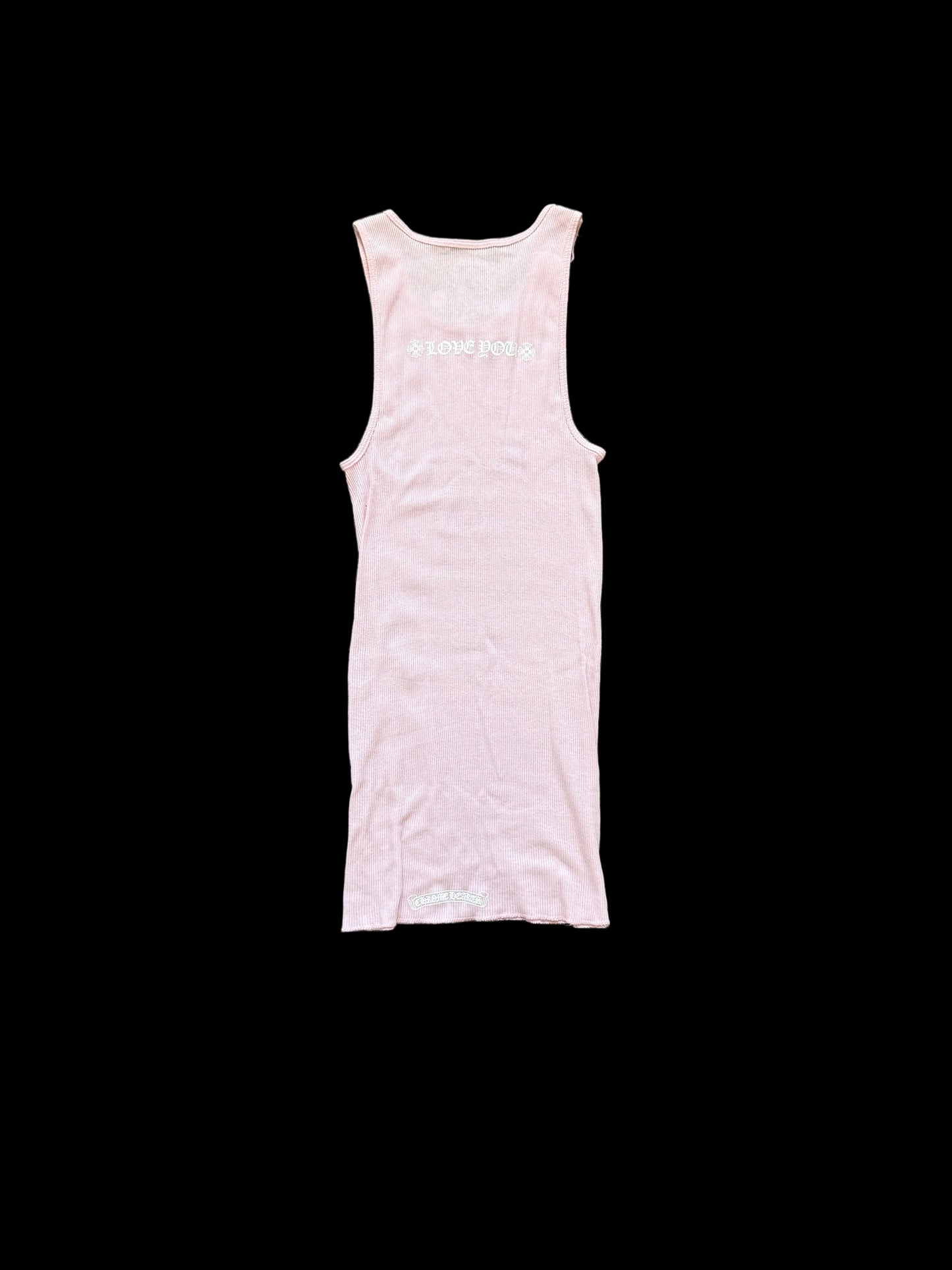 CHROME HEARTS LOVE YOU TANK TOP PINK