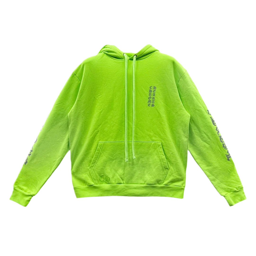 CHROME HEARTS MIAMI NEON VERTICAL LOGO HOODIE